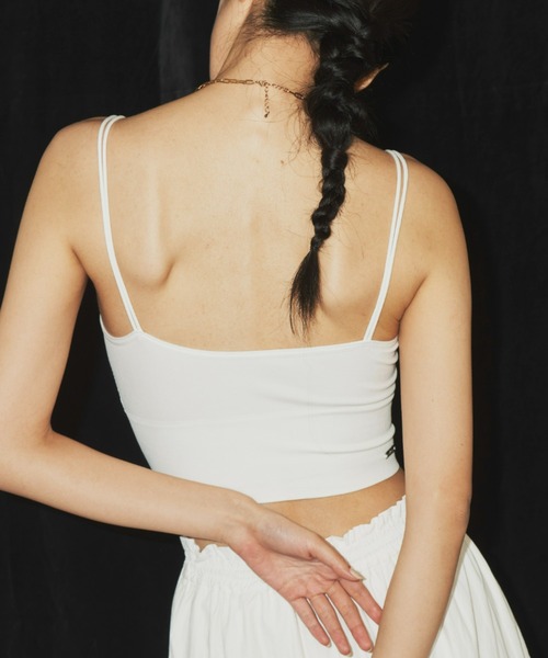 un/neu（アンノイ）の「ダブルストラップカップ付きインナー（キャミソール・レディース・ホワイト/ブラック・FREE）」の18枚目の写真