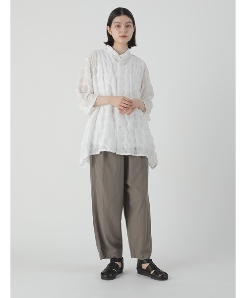 Plantation デザインブラウス プランテーション シャツ ホワイト Plantation プランテーション/WOMEN'S Tops/シャツ/ブラウス