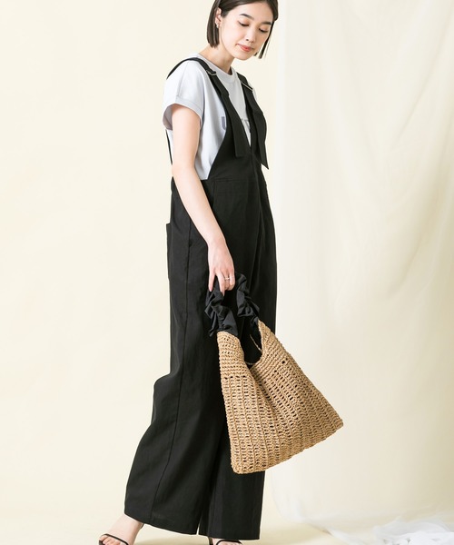 麻Ｖワイドサロペット
