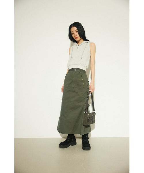 LAGUA GEM（ラグアジェム）の「HOODIE NO SLEEVE トップス（その他 