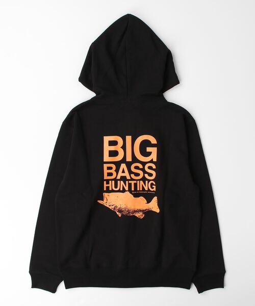 NOTHINKER（ノーシンカー）の「BIG BASS HUNTING  ZIP Hoodie（パーカー・メンズ・グレー/ベージュ/ブラック・X-LARGE/LARGE/MEDIUM/XX-LARGE/SMALL）」の17枚目の写真