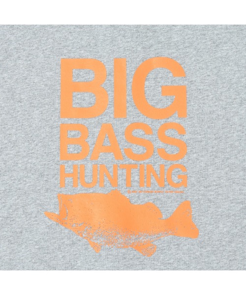 NOTHINKER（ノーシンカー）の「BIG BASS HUNTING  ZIP Hoodie（パーカー・メンズ・グレー/ベージュ/ブラック・X-LARGE/LARGE/MEDIUM/XX-LARGE/SMALL）」の6枚目の写真