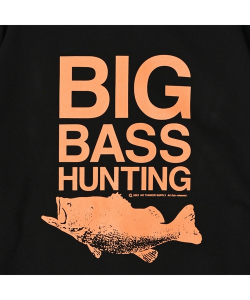 NOTHINKER（ノーシンカー）の「BIG BASS HUNTING  ZIP Hoodie（パーカー・メンズ・グレー/ベージュ/ブラック・X-LARGE/LARGE/MEDIUM/XX-LARGE/SMALL）」の12枚目の写真