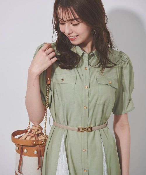 31 Sons de mode（トランテアン　ソン　ドゥ　モード）の「ゴールドバックルスライドベルト（ベルト・レディース・ベージュ/ブラック・フリー）」の7枚目の写真