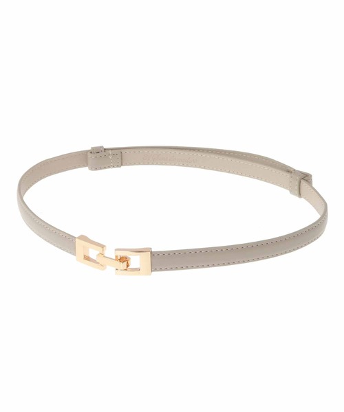 31 Sons de mode（トランテアン　ソン　ドゥ　モード）の「ゴールドバックルスライドベルト（ベルト・レディース・ベージュ/ブラック・フリー）」の6枚目の写真