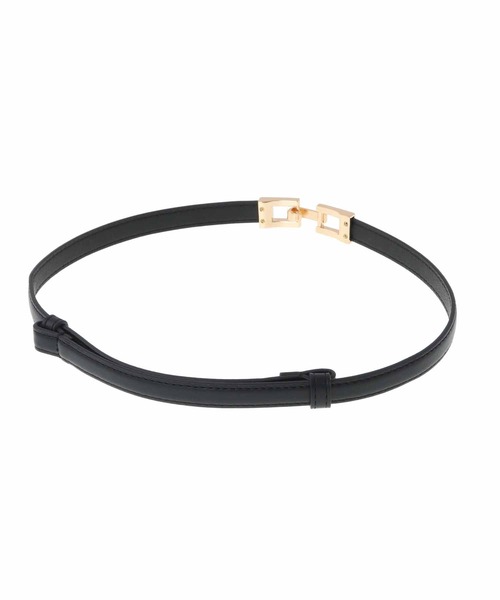 31 Sons de mode（トランテアン　ソン　ドゥ　モード）の「ゴールドバックルスライドベルト（ベルト・レディース・ベージュ/ブラック・フリー）」の14枚目の写真