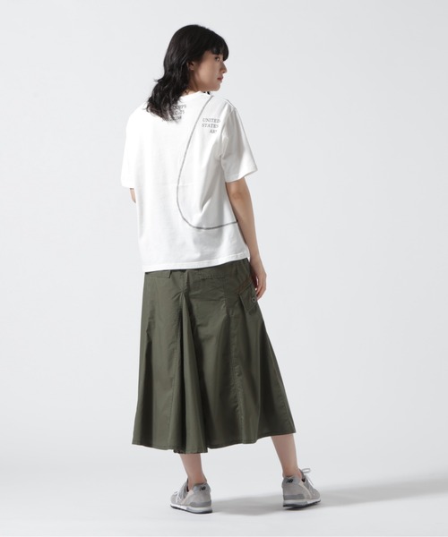 AVIREX（アヴィレックス）の「SWITCHING POCKET T-SHIRT/ スイッチングポケットTシャツ（Tシャツ/カットソー・レディース・ホワイト系2/オレンジ/ライトグリーン・S/M）」の11枚目の写真