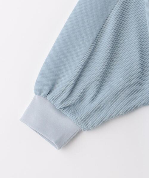 green label relaxing（グリーンレーベルリラクシング）の「ハイツイスト シアー テレコ カーディガン（カーディガン/ボレロ・レディース・ライトブルー/ホワイト/ブラック・FREE）」の10枚目の写真