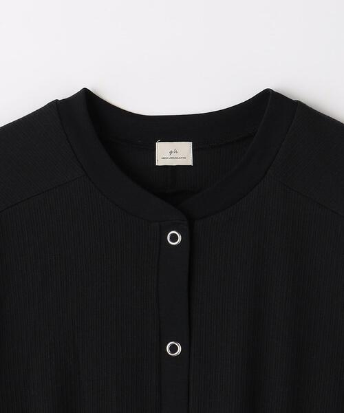 green label relaxing（グリーンレーベルリラクシング）の「ハイツイスト シアー テレコ カーディガン（カーディガン/ボレロ・レディース・ライトブルー/ホワイト/ブラック・FREE）」の16枚目の写真