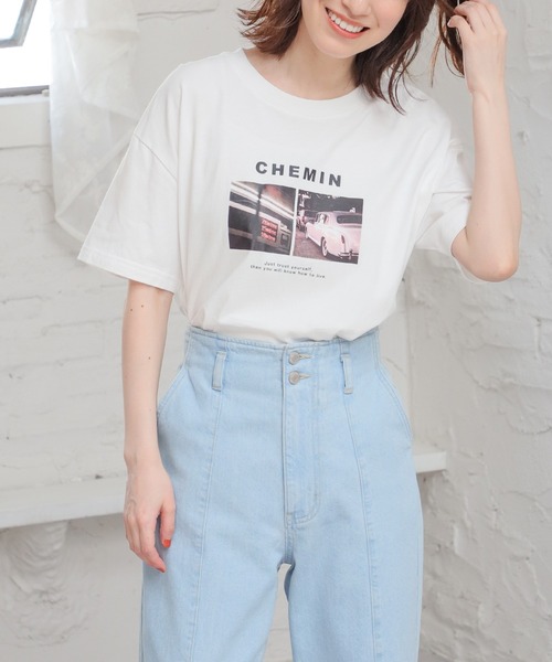 Honeys（ハニーズ）の「ゆるフォトプリントTシャツ（Tシャツ