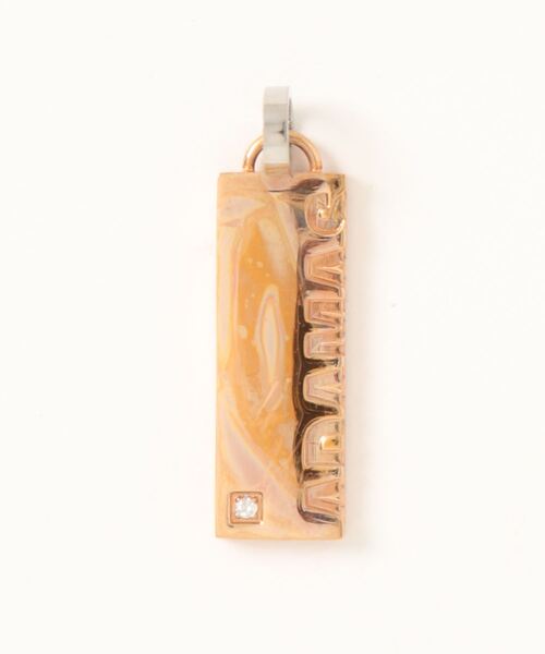 【セール】【ステンレス】金属アレルギー対応 ロゴ刻印ダイヤプレートチャーム（チャーム）｜IO（イオ）（イオ）