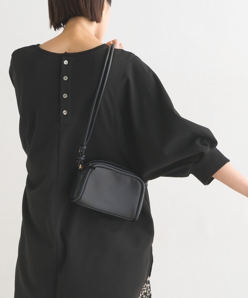 OMNES（オムネス）の「梨地バックヘンリーネックプルオーバー6分袖（Tシャツ/カットソー・レディース・ブラック/アイボリー/グリーン/ラベンダー・FREE）」の20枚目の写真