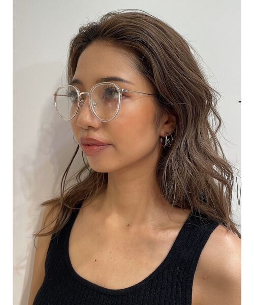GYDA（ジェイダ）の「クリアフレームラウンドサングラス（サングラス・レディース・クリア/グレー・FREE）」の5枚目の写真