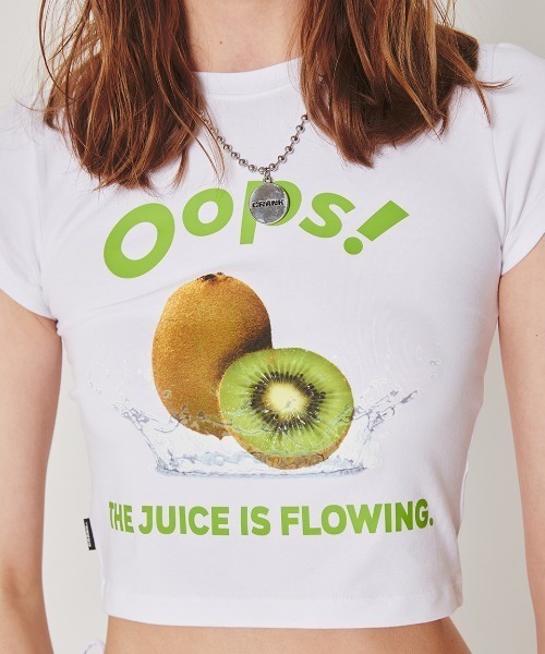 こむたんページ A'GAM/9×.kom『CRANK/クランク』FRUIT PRINTING TOP /フルーツ