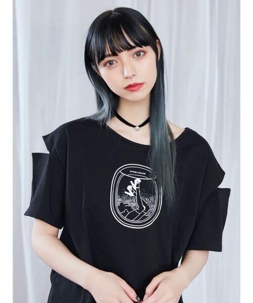 EATME（イートミー）の「EMロゴパールベロアチョーカー（チョーカー・レディース・ブラック・FREE）」の2枚目の写真