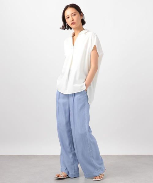 【撥水・接触冷感】スキッパー撥水シャツ