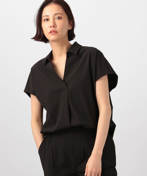 【撥水・接触冷感】スキッパー撥水シャツ