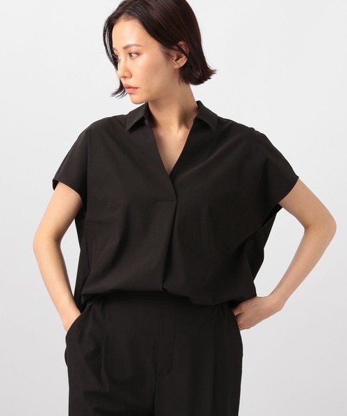 【撥水・接触冷感】スキッパー撥水シャツ