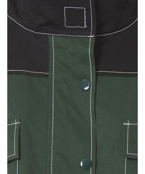 jouetie（ジュエティ）の「ショートマウンテンブルゾン（ブルゾン・レディース・グレー/グリーン/アイボリー・MEDIUM）」の6枚目の写真