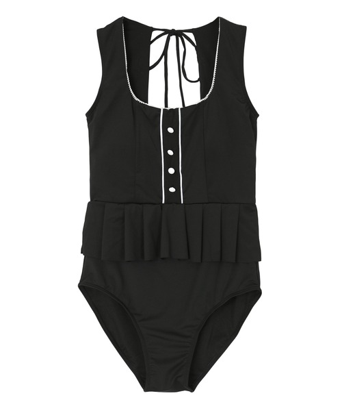 セール】プリーツペプラムワンピース/水着（水着）｜SEA DRESS