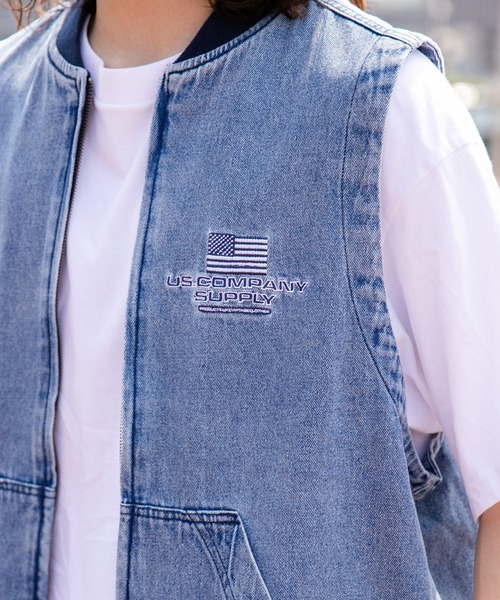 WEGO(ウィゴー)の「WEGO/ワーカーズベスト(ベスト・メンズ・ブラウン/ブラック/スカイブルー・FREE)」の7枚目の写真