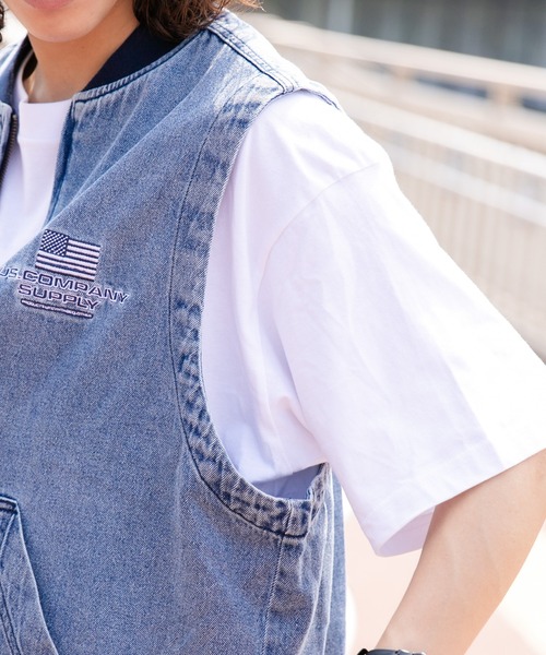 WEGO(ウィゴー)の「WEGO/ワーカーズベスト(ベスト・メンズ・ブラウン/ブラック/スカイブルー・FREE)」の10枚目の写真