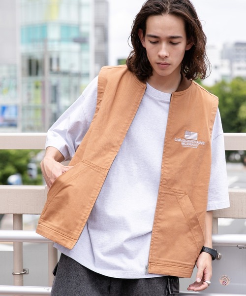 WEGO(ウィゴー)の「WEGO/ワーカーズベスト(ベスト・メンズ・ブラウン/ブラック/スカイブルー・FREE)」の16枚目の写真