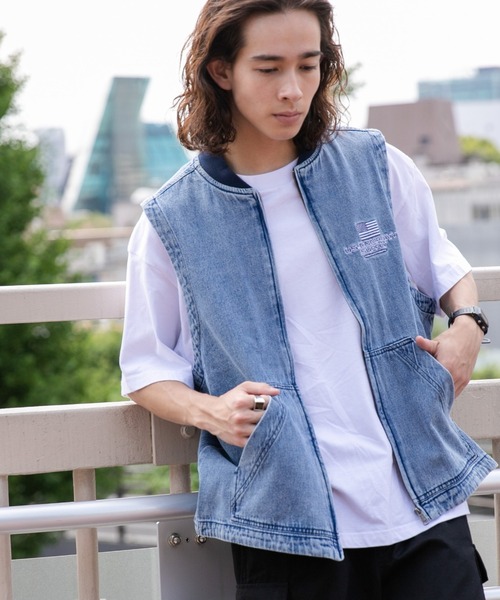 WEGO(ウィゴー)の「WEGO/ワーカーズベスト(ベスト・メンズ・ブラウン/ブラック/スカイブルー・FREE)」の19枚目の写真