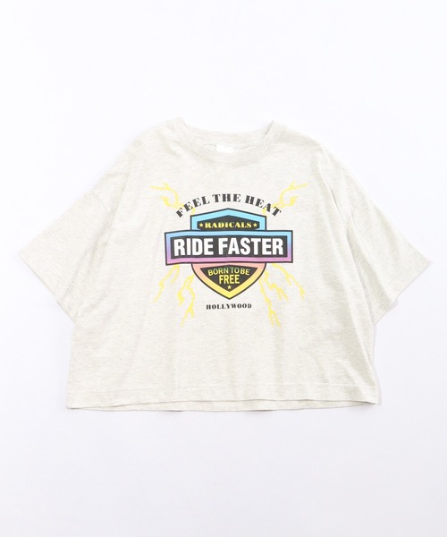 spiritoso(スピリトーゾ)の「spiritoso Ride Faster ピグメントTシャツ 半袖(Tシャツ/カットソー・レディース・ネイビー/グレイッシュベージュ/チャコール/ホワイト・F)」の5枚目の写真