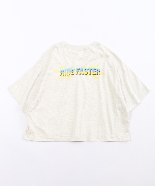 spiritoso(スピリトーゾ)の「spiritoso Ride Faster ピグメントTシャツ 半袖(Tシャツ/カットソー・レディース・ネイビー/グレイッシュベージュ/チャコール/ホワイト・F)」の6枚目の写真