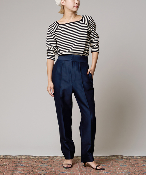 IENA LA BOUCLE（イエナラブークル）の「【LE MINOR/ルミノア 】MARINIERE CARRE カットソー（Tシャツ/カットソー・レディース・ブラック・FREE）」の7枚目の写真