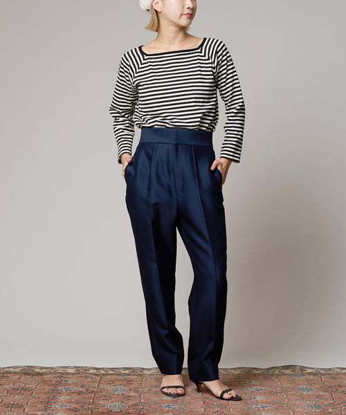 IENA LA BOUCLE（イエナラブークル）の「【LE MINOR/ルミノア 】MARINIERE CARRE カットソー（Tシャツ/カットソー・レディース・ブラック・FREE）」の11枚目の写真