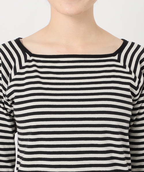 IENA LA BOUCLE（イエナラブークル）の「【LE MINOR/ルミノア 】MARINIERE CARRE カットソー（Tシャツ/カットソー・レディース・ブラック・FREE）」の15枚目の写真