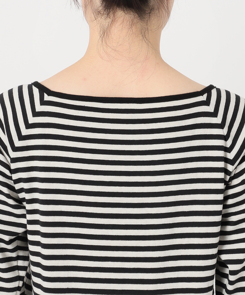 IENA LA BOUCLE（イエナラブークル）の「【LE MINOR/ルミノア 】MARINIERE CARRE カットソー（Tシャツ/カットソー・レディース・ブラック・FREE）」の16枚目の写真