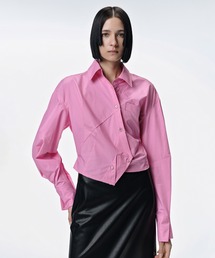 JNBY | Deconstructed Cropped Cotton-poplin Shirt(シャツ/ブラウス)