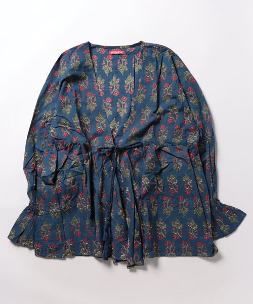 チャイハネ（チャイハネ）の「【チャイハネ】アロラカーディガン（カーディガン/ボレロ・レディース・ブルー/ブラウン/グリーン/マスタード/ネイビー/パープル/レッド・FREE）」の4枚目の写真