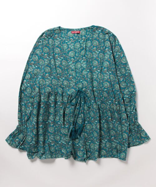 チャイハネ（チャイハネ）の「【チャイハネ】アロラカーディガン（カーディガン/ボレロ・レディース・ブルー/ブラウン/グリーン/マスタード/ネイビー/パープル/レッド・FREE）」の5枚目の写真