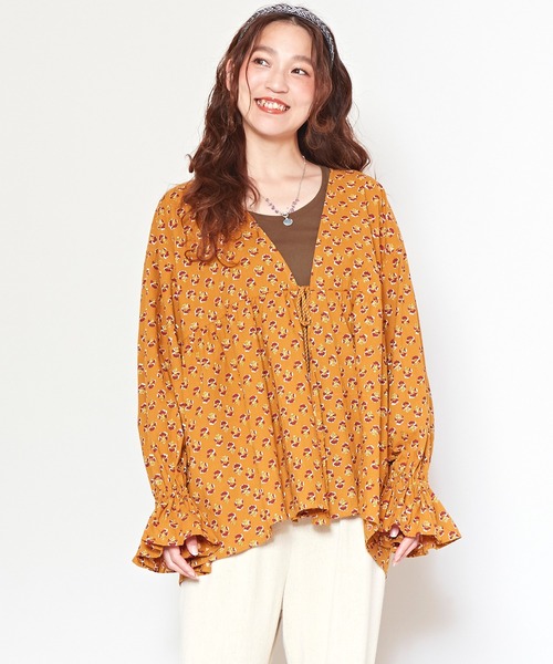 チャイハネ（チャイハネ）の「【チャイハネ】アロラカーディガン（カーディガン/ボレロ・レディース・ブルー/ブラウン/グリーン/マスタード/ネイビー/パープル/レッド・FREE）」の6枚目の写真