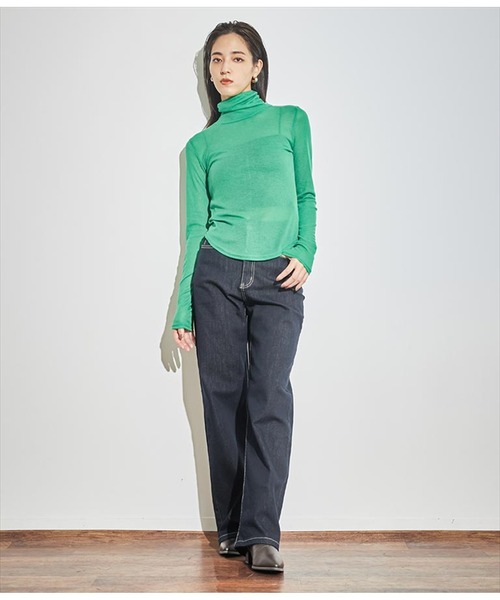 ANAP（アナップ）の「ストレッチデニムロングパンツ（デニムパンツ・レディース・ブルー/ブラック/インディゴブルー・S/M）」の4枚目の写真