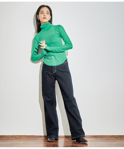 ANAP（アナップ）の「ストレッチデニムロングパンツ（デニムパンツ・レディース・ブルー/ブラック/インディゴブルー・S/M）」の5枚目の写真