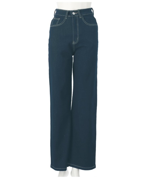 ANAP（アナップ）の「ストレッチデニムロングパンツ（デニムパンツ・レディース・ブルー/ブラック/インディゴブルー・S/M）」の14枚目の写真