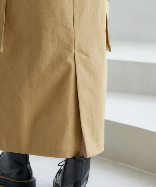 miclat（ミクラ）の「大きいサイズ　カーゴスカート　miclat（スカート・レディース・ベージュ/ブラック・3L/L/4L/5L/LL）」の21枚目の写真