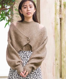 mysty woman | シャギーツインニットカーディガン 983453(カーディガン/ボレロ)