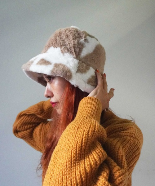jakke ファーハット　cow jakke ファーハットcow