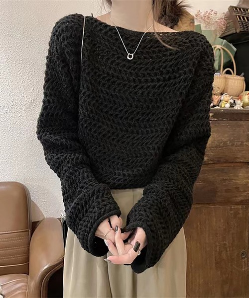 【タグ付き未使用】miies miim クロップドルーズニット 楽天市場】【送料無料】 【mily bilet】 トップス ニット
