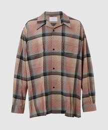 トップス SUGARHILL PUNCHING RAYON OMBRE PUNCHING RAYON OMBRE PLAID OPEN COLLAR BLOUSE – SUGARHILL TOKYO