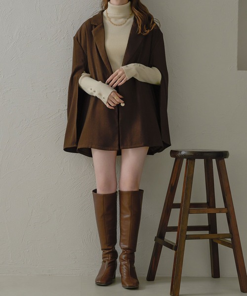 Ambre Neige(アンブルネージュ)の「アソートボーダーボタンハイネックニット/【WEB/EC限定商品】(ニット/セーター・レディース・アイボリー/ブラウン系その他/ホワイト系その他・FREE)」の15枚目の写真