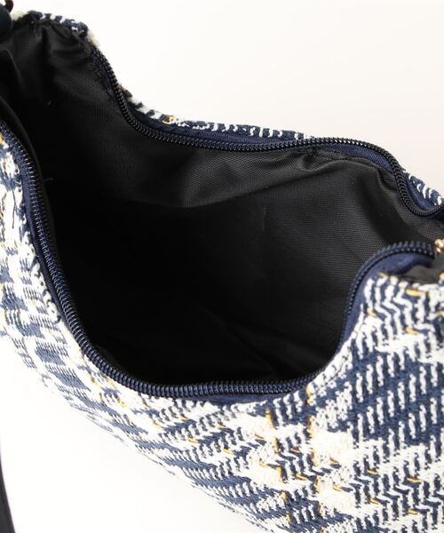 STYLEBLOCK（スタイルブロック）の「チェック柄ミニショルダーバッグ（ショルダーバッグ・レディース・ブラック/ライトブルー/ネイビー・FREE）」の6枚目の写真
