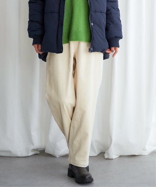 LBC（エルビーシー）の「コーデュロイゆるテーパードパンツ（その他パンツ・レディース・オフホワイト/チャコールグレー/ブルー/ダークオリーブ・M/L）」の22枚目の写真