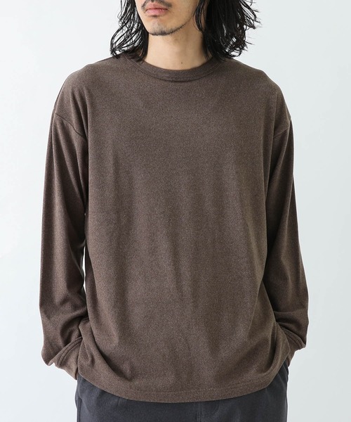 URBAN RESEARCH Sonny Label（アーバンリサーチサニーレーベル）の「スーパーストレッチロングスリーブTシャツ（Tシャツ/カットソー・メンズ・ブラウン/ブラック/オフホワイト/チャコールグレー・LARGE/MEDIUM）」の4枚目の写真